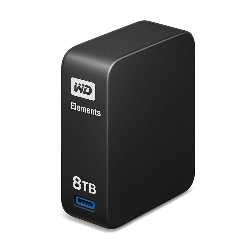 WD 8TB Elements Desktop USB 3.0 External Hard Drive