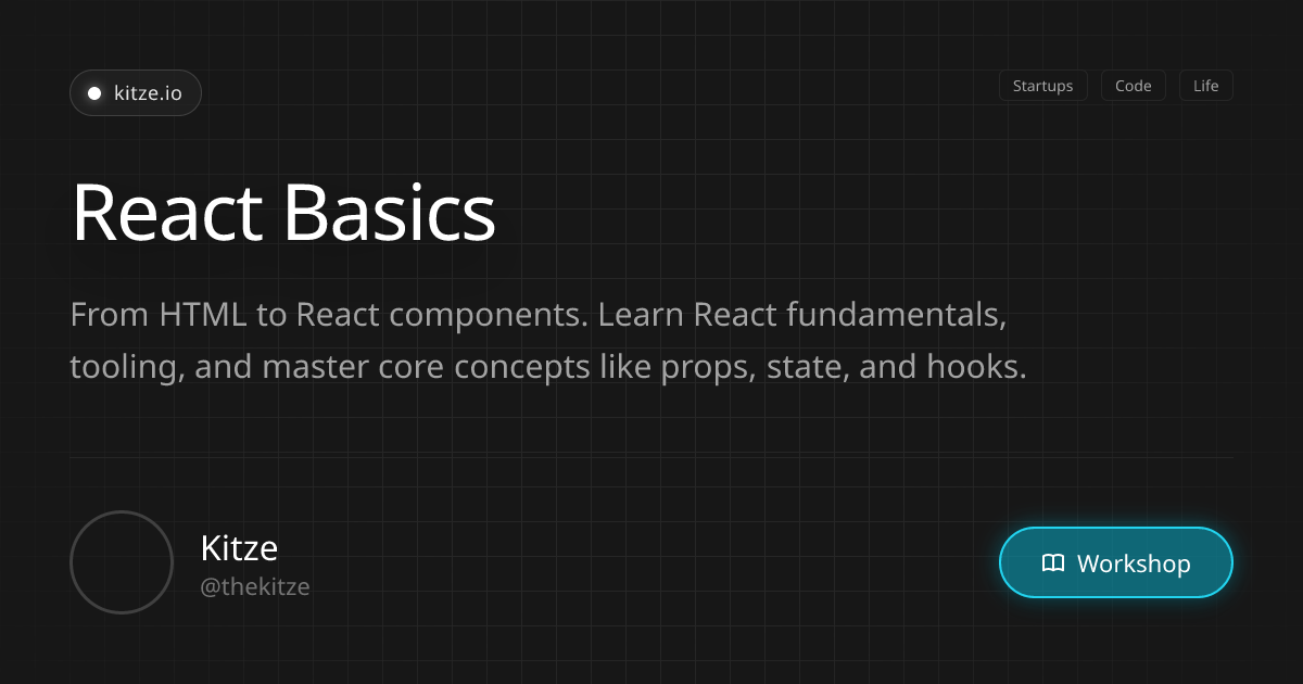 React Basics · Workshops